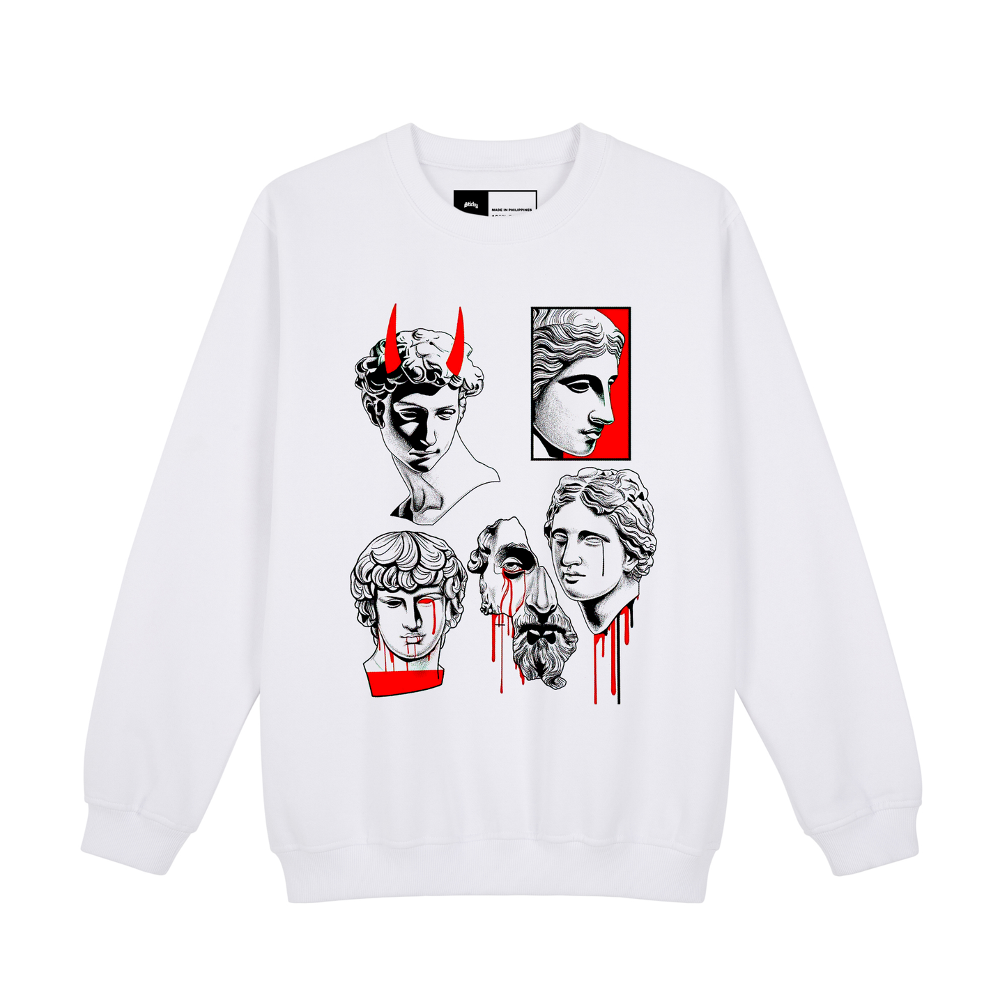 DEVIL STATUE SWEATSHIRT